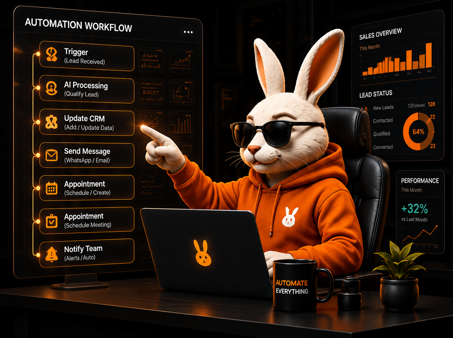 LazyRabbit automating a business workflow